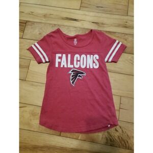 Little Girl's Size S(6/7) NFL Team Apparel‎ Red Falcons Shirt